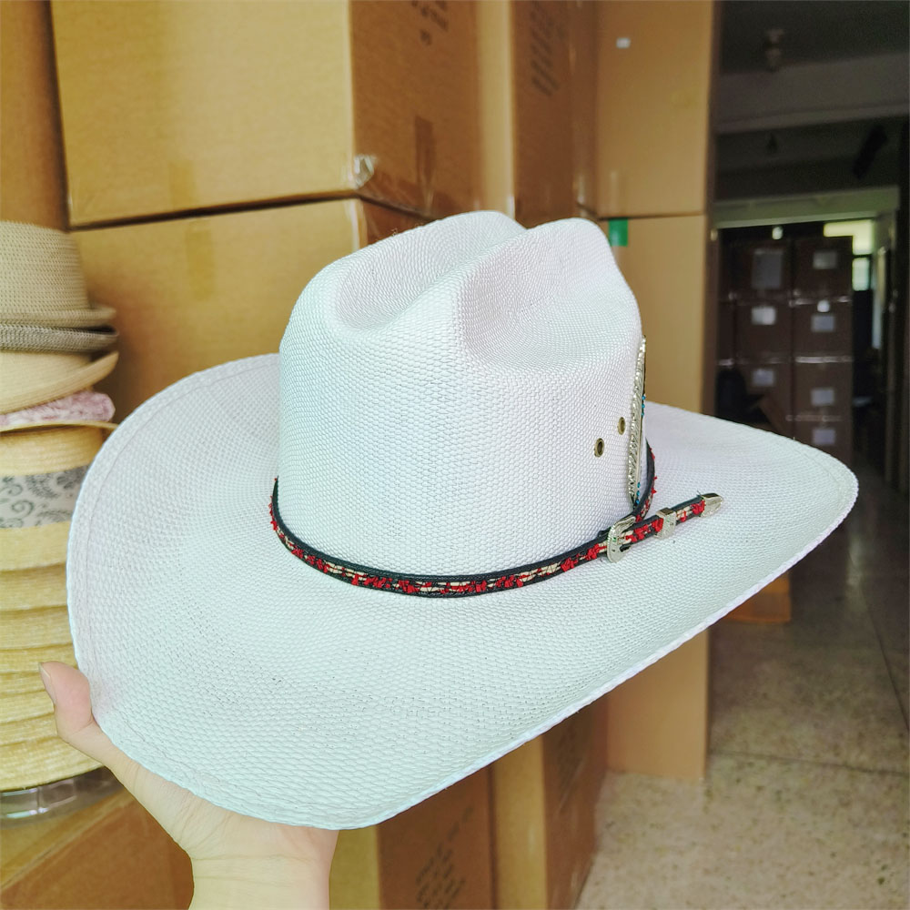Cowboy Hat Straw - Men Stiff Straw Cowboy hat women
