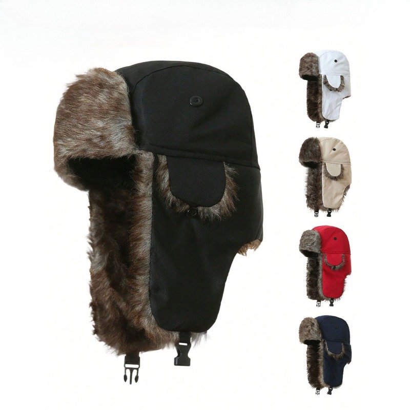 Russian Ski Hat Winter Warm Ha - Trapper Hat Ear Flap ulasan dan harga