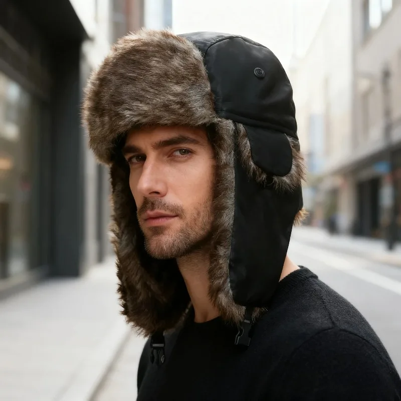 Russian Ski Hat Winter Warm Ha - Trapper Hat Ear Flap ulasan dan harga