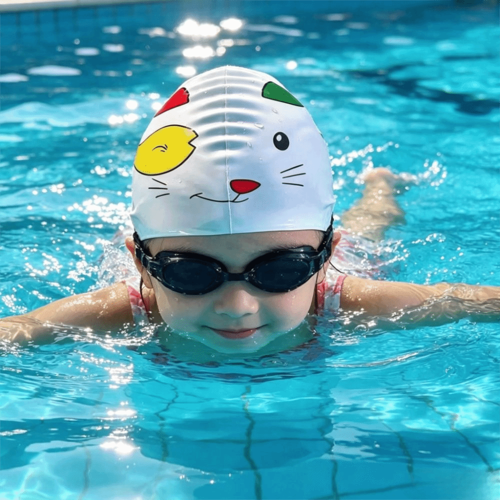 Elastic Swimming Cap Waterproo - Swim Hat Silicone ulasan dan harga
