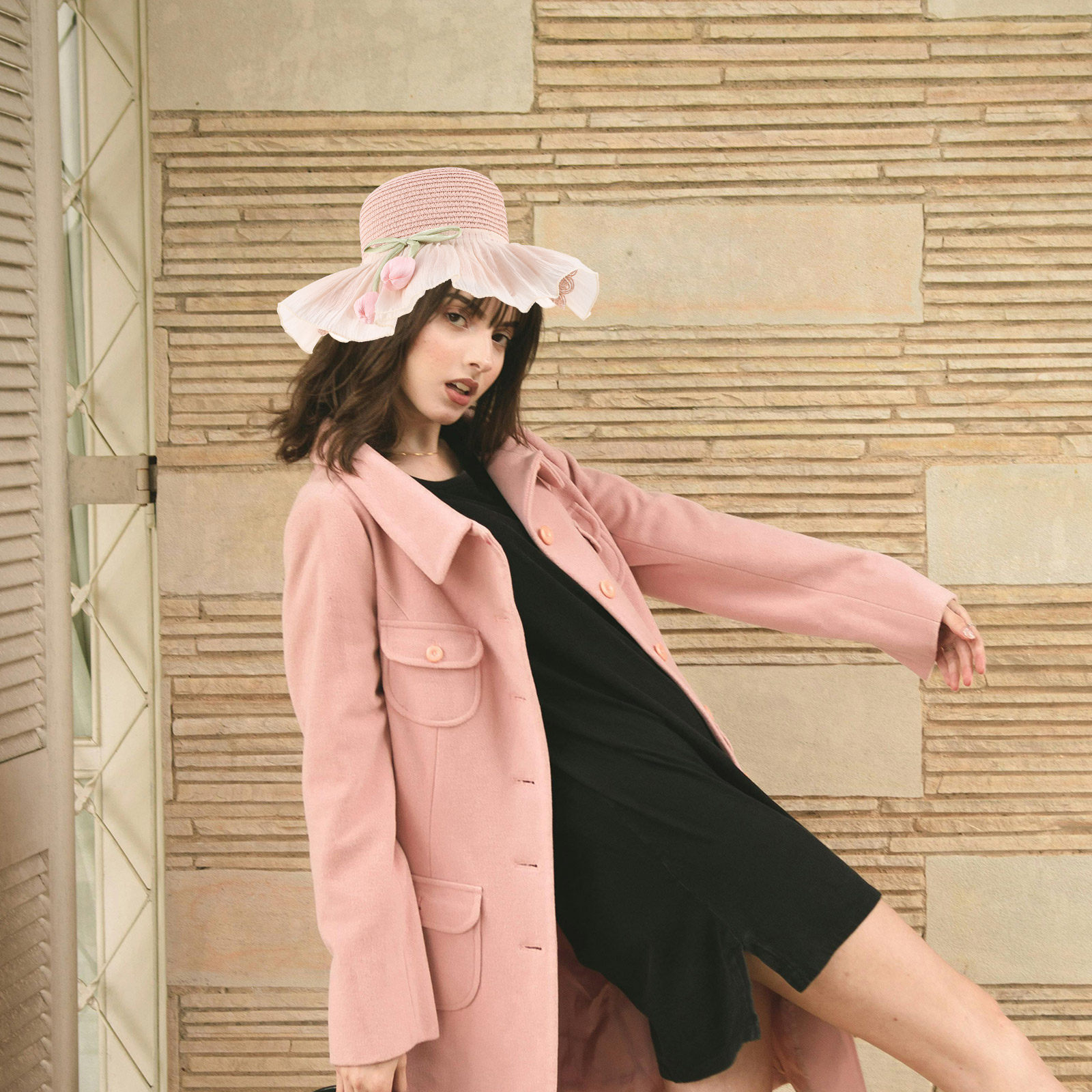 Girl Summer Straw Sun Hat Brea - Sun Hat Wide Brim ulasan dan harga