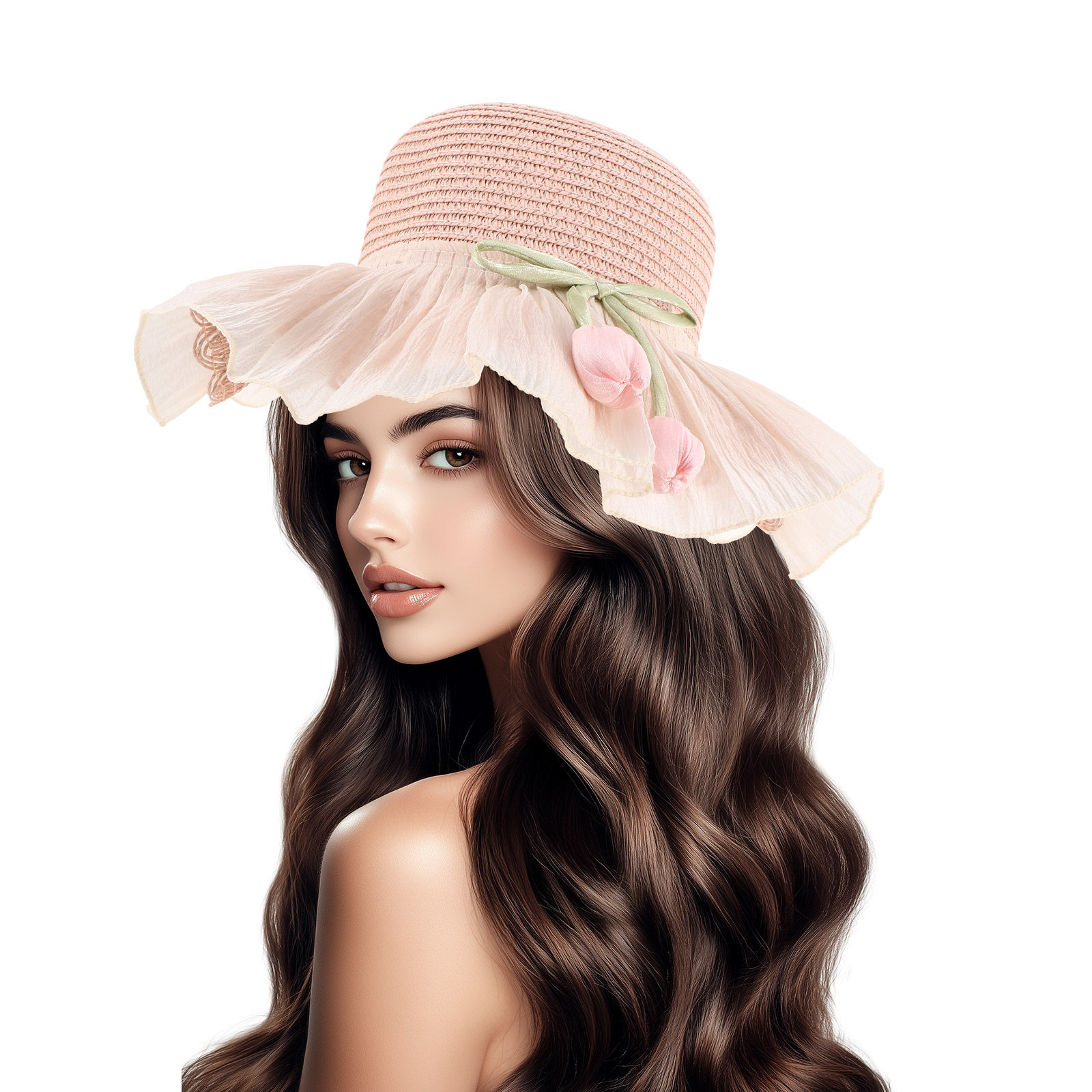Girl Summer Straw Sun Hat Brea - Sun Hat Wide Brim ulasan dan harga