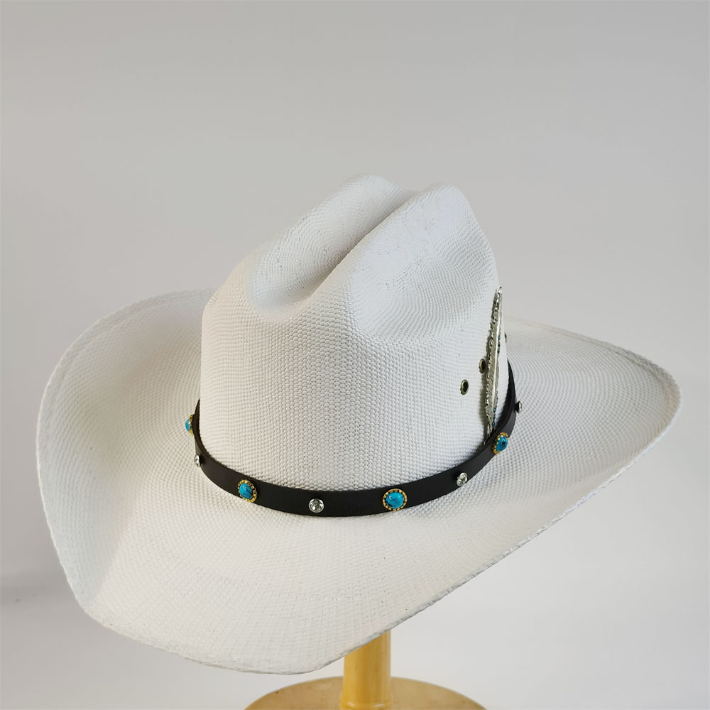 Men Stiff Straw Cowboy hat wom - Cowboy Hat Straw ulasan dan harga
