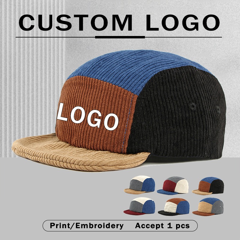 Men Vintage Short Brim Corduro - Corduroy Cap 5 Panel ulasan dan harga