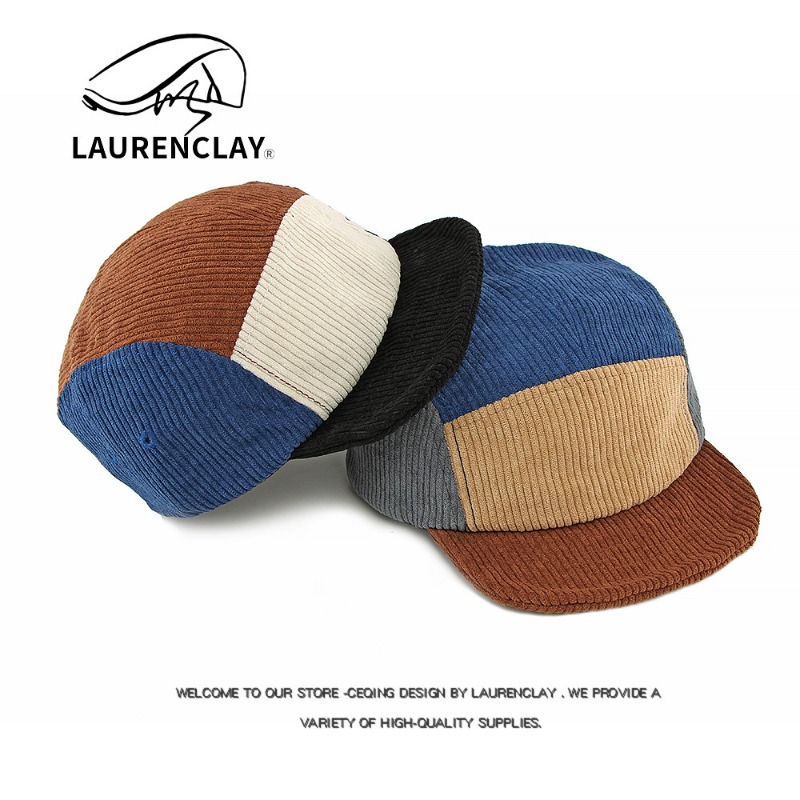 Men Vintage Short Brim Corduro - Corduroy Cap 5 Panel ulasan dan harga