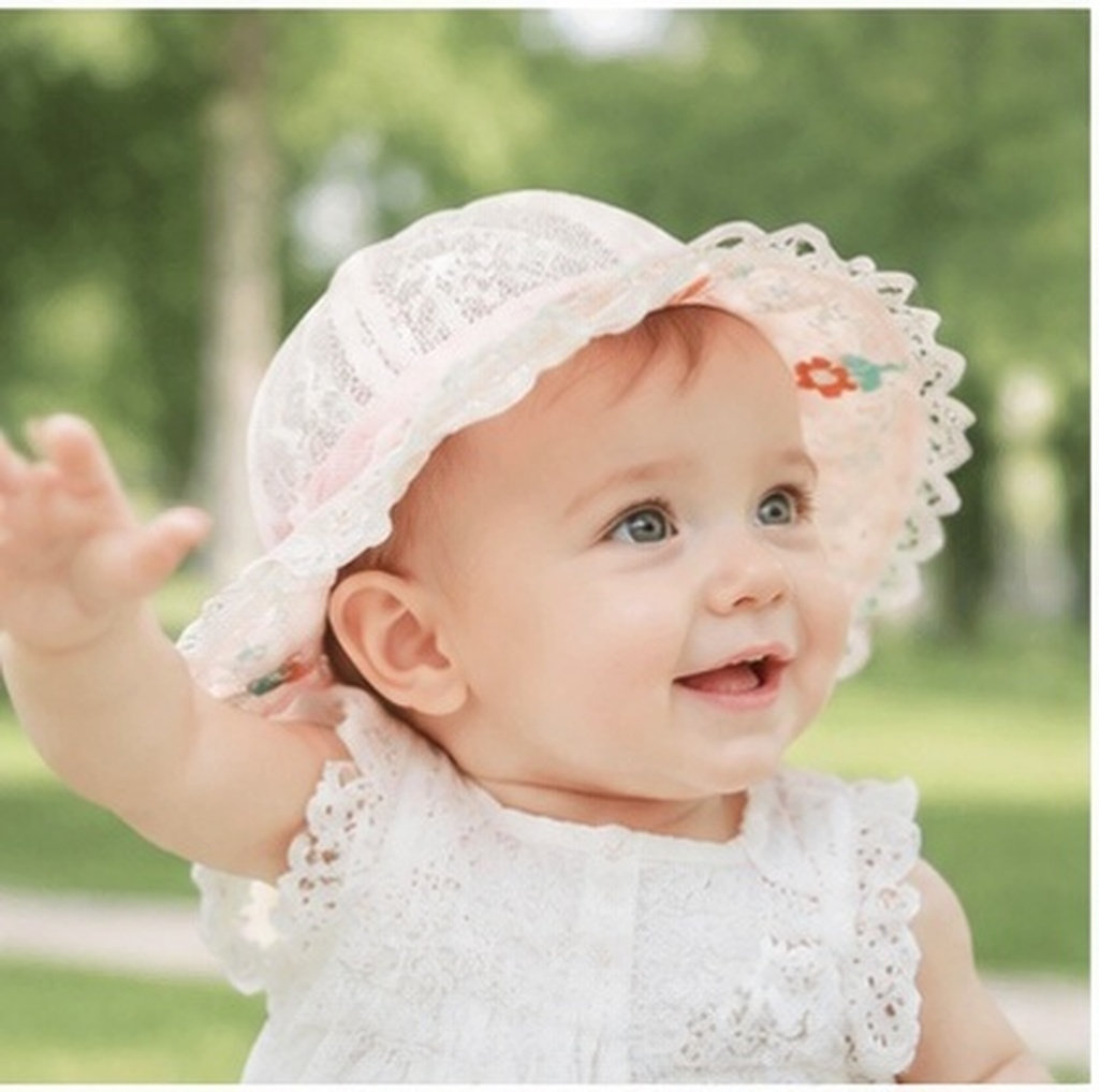 Baby Girl Wide Brim Breathable - Sun Hat Wide Brim ulasan dan harga