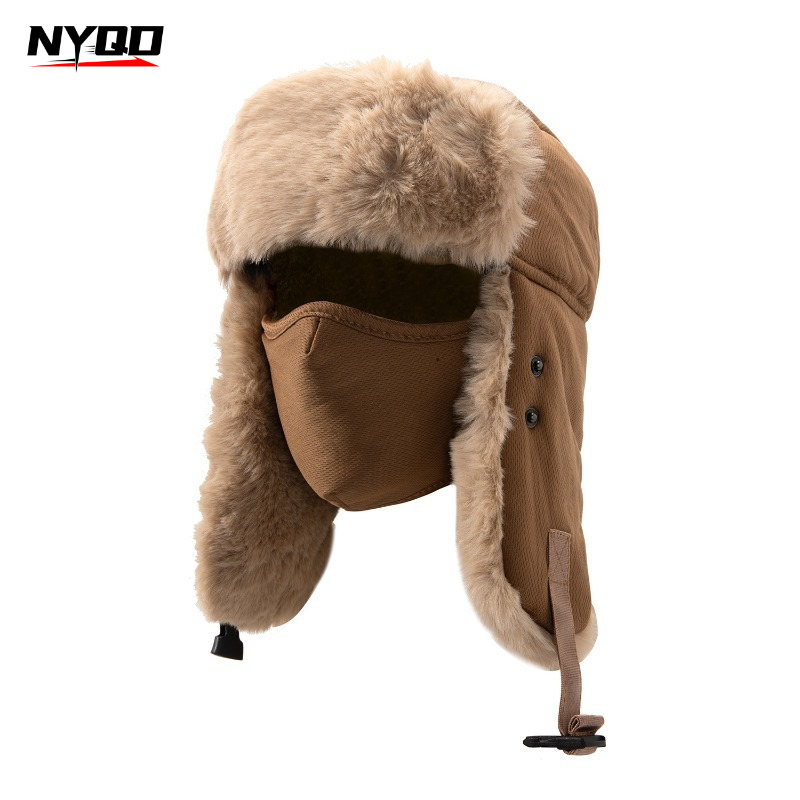 Men Winter Faux Fur Trapper Ha - Trapper Hat Ear Flap ulasan dan harga