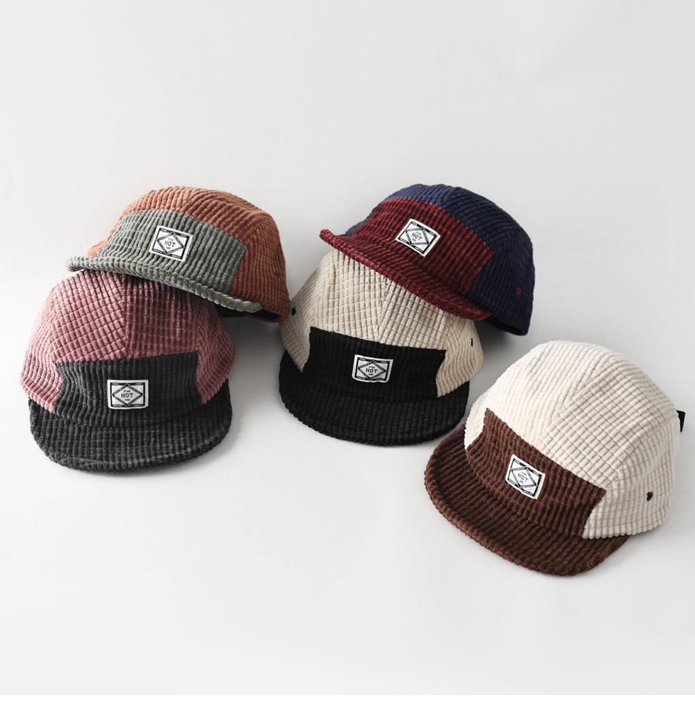 Autumn Winter New 5-Panel Colo - Corduroy Cap 5 Panel ulasan dan harga
