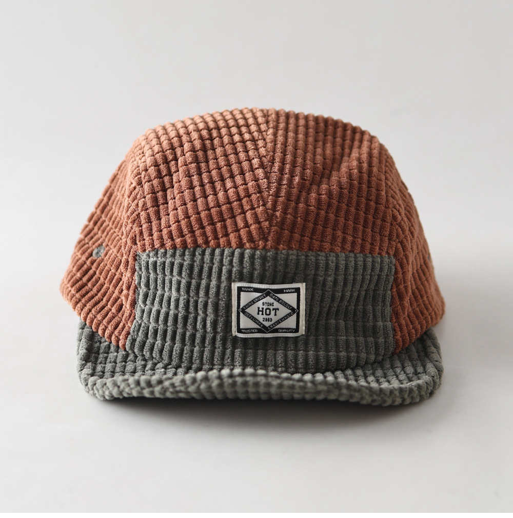 Autumn Winter New 5-Panel Colo - Corduroy Cap 5 Panel ulasan dan harga