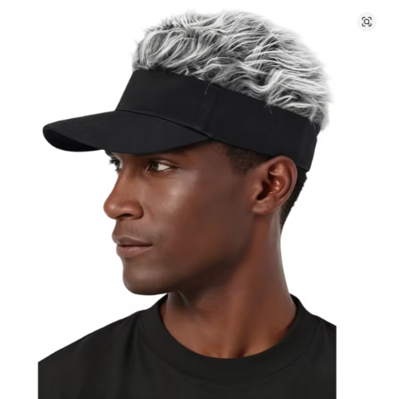 Men Women Synthetic Spiked Wig - Visor Sun Hat ulasan dan harga