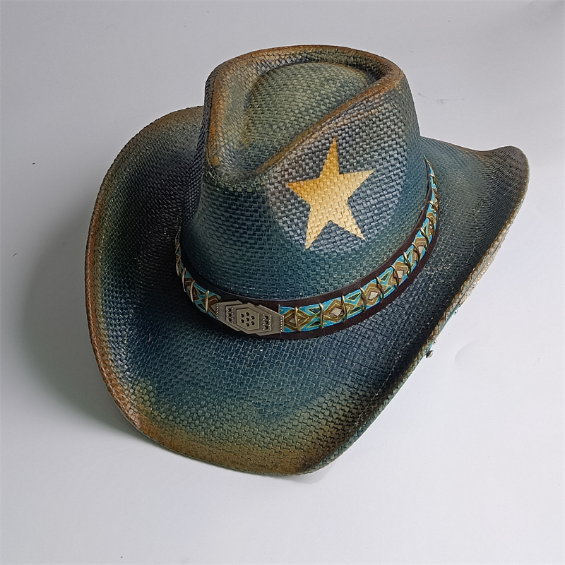 2026 Thickened knight cowboy h - Cowboy Hat Straw ulasan dan harga