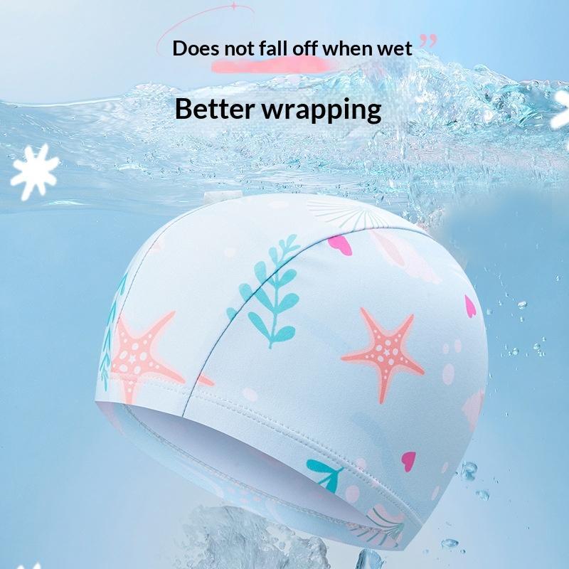 Kids Cartoon Swim Cap Elastic  - Swim Hat Silicone ulasan dan harga