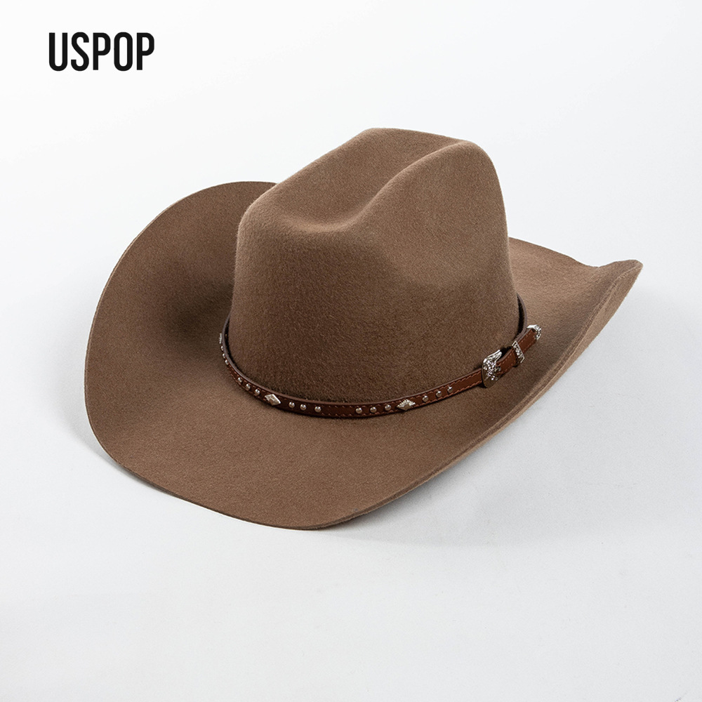 USPOP Wool Cowboy Hat with Stu - Cowboy Hat Straw ulasan dan harga