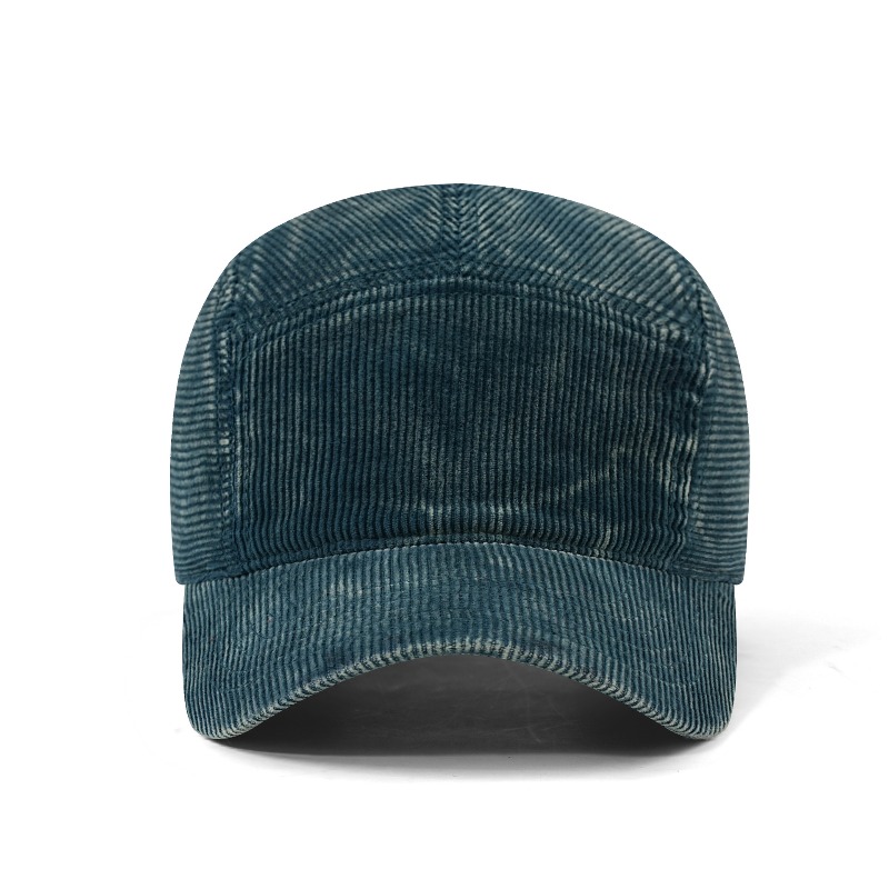 Custom Embroidered Logo Five P - Corduroy Cap 5 Panel ulasan dan harga